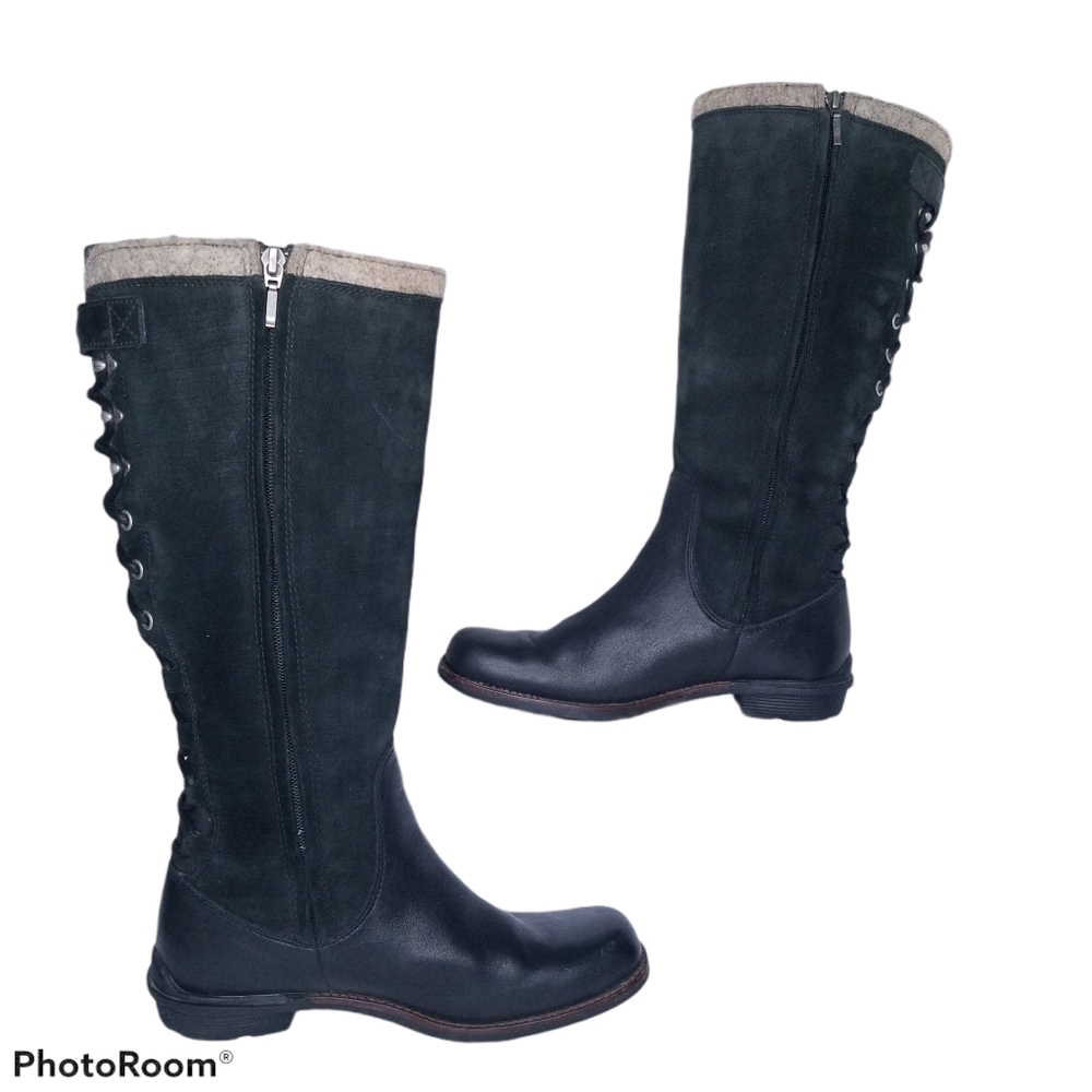 UGG Black and Gray Winter Boots